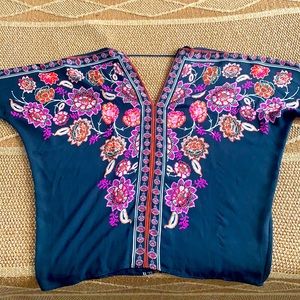 Rose and Olive floral blouse.